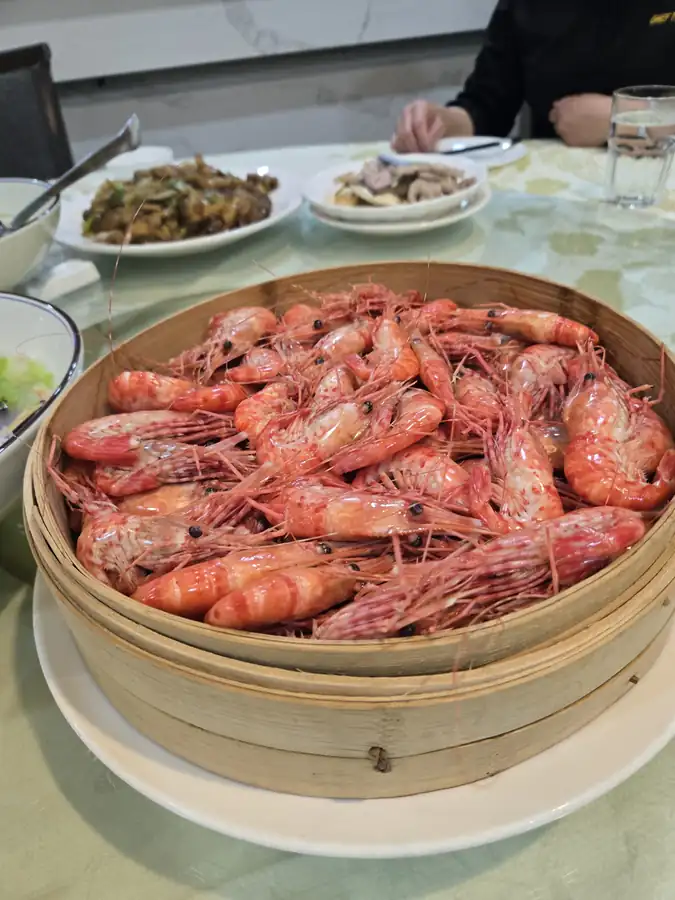 Steamed Spot Prawns · 清蒸斑點蝦
